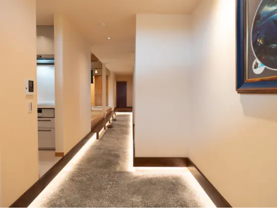 土間スペース完備で合宿にも対応