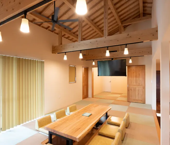 掘りごたつ付きリビングルーム